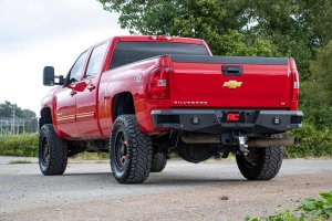 Chevrolet Silverado 3500 HD Rear Bumper - Rough Country - LED with Integrated Steps - Black - '11-'19